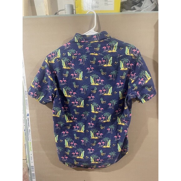 Polo Ralph Lauren Shirt Mens S Classic Fit Button Down Tropical Flamingo Hawaii - Picture 2 of 3